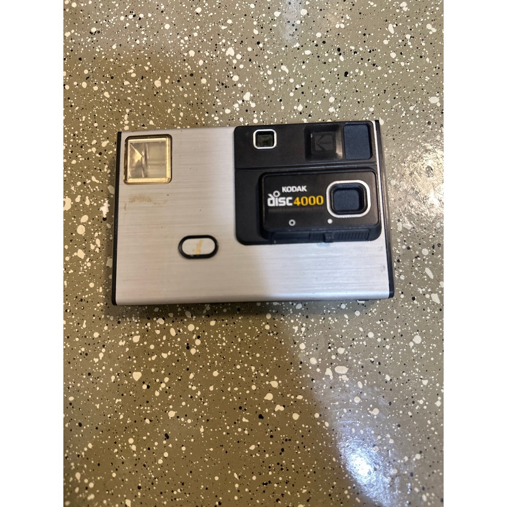 Kodak Disc 4000 Camera Silver Black Retro Vintage 1980s Film Camera
